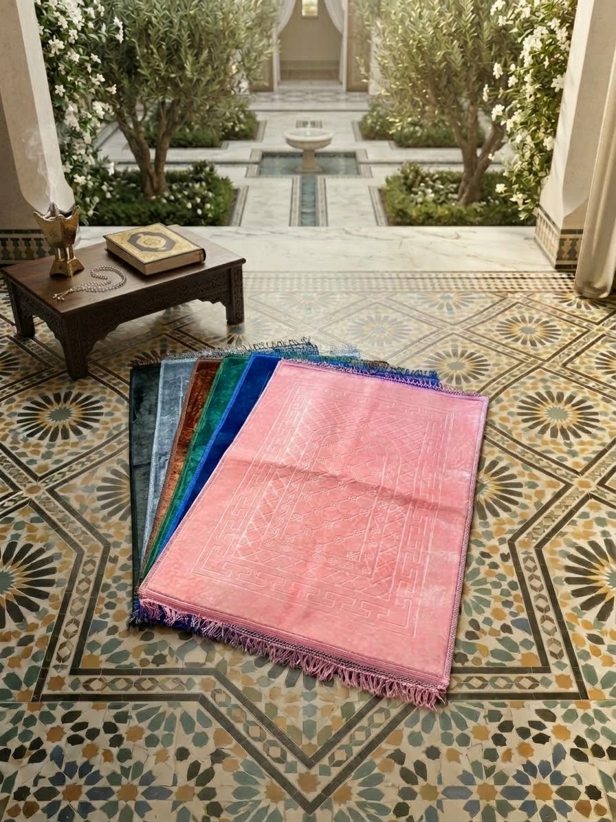 Tapis de prière musulman 6 couleurs – Creation by Lyna